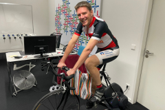 Training auf dem Rollentrainer