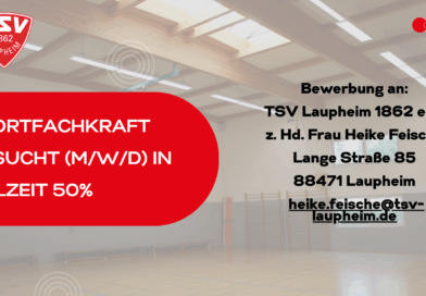 Sportfachkraft gesucht – werde Teil unseres TSV-Teams!